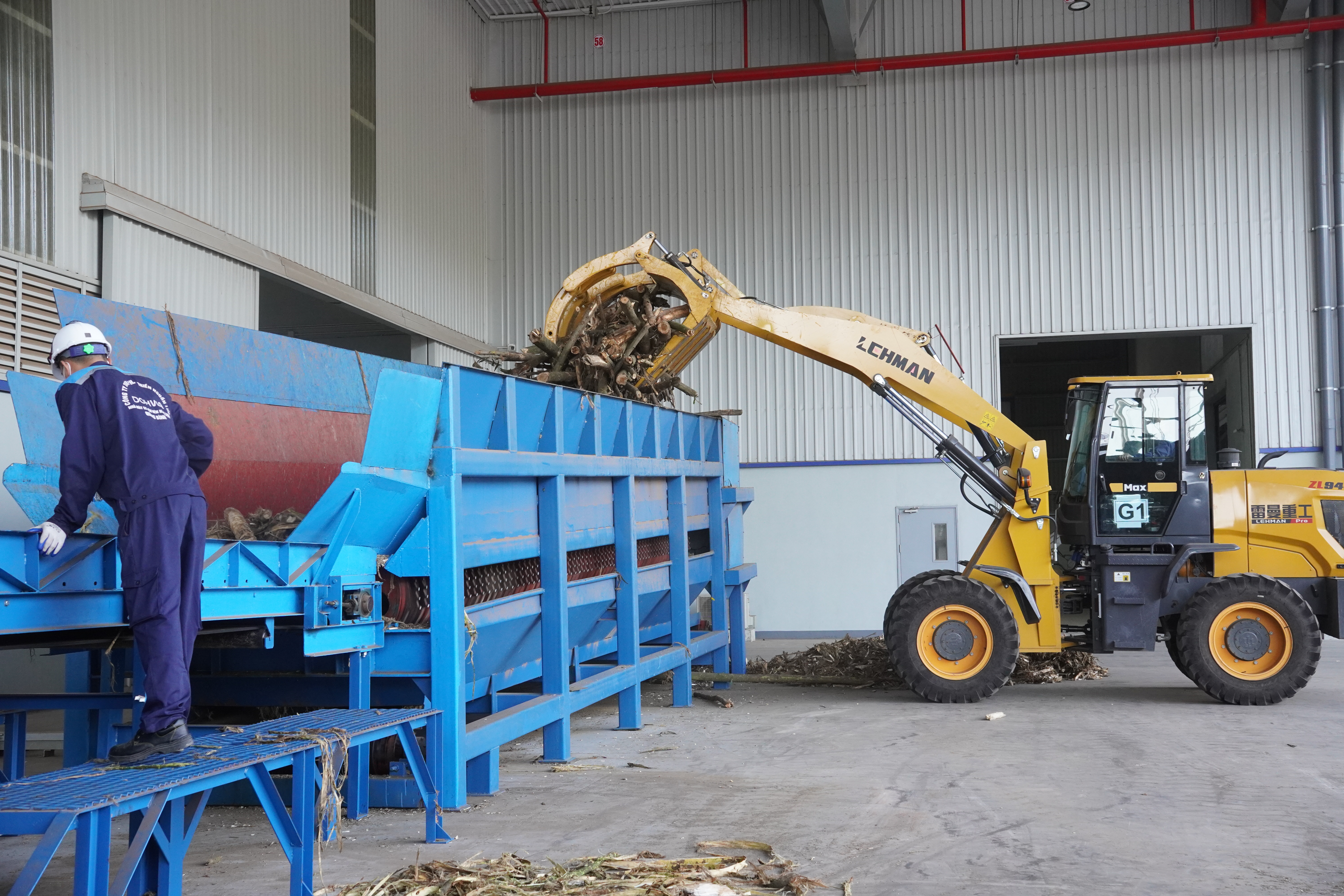 Toàn cảnh nhà máy sản xuất viên nén gỗ xuất khẩu DOHWA
